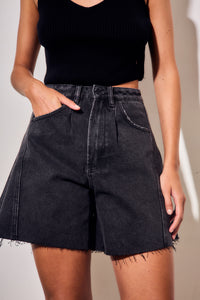Bermuda Wide Leg - Preto