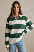 Suéter Polo Listras - Verde