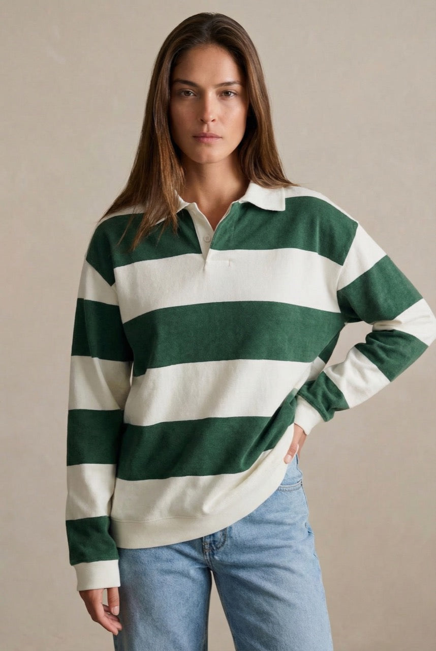 Suéter Polo Listras - Verde