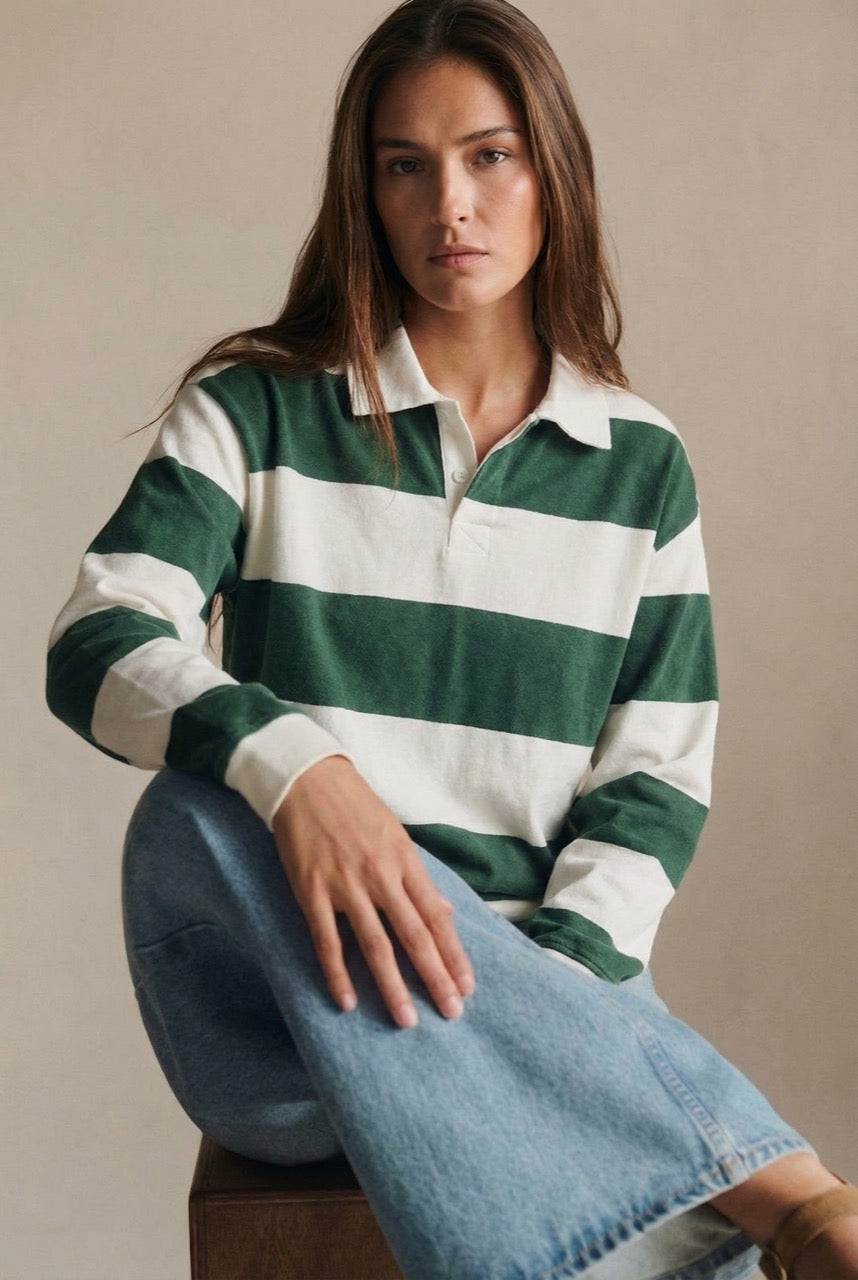 Suéter Polo Listras - Verde