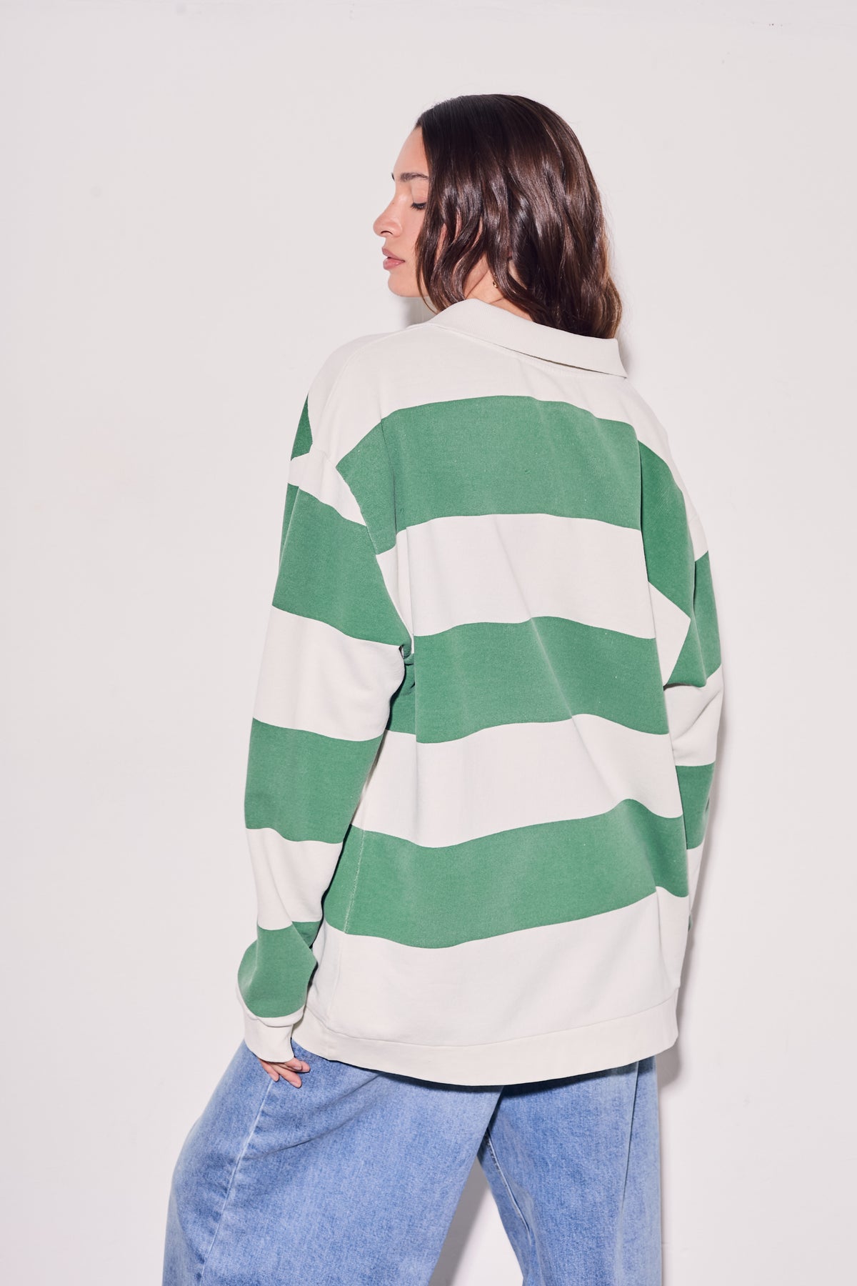 Suéter Polo Listras - Verde