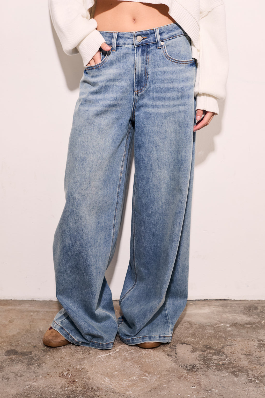 Jeans Perna Longa - Denim