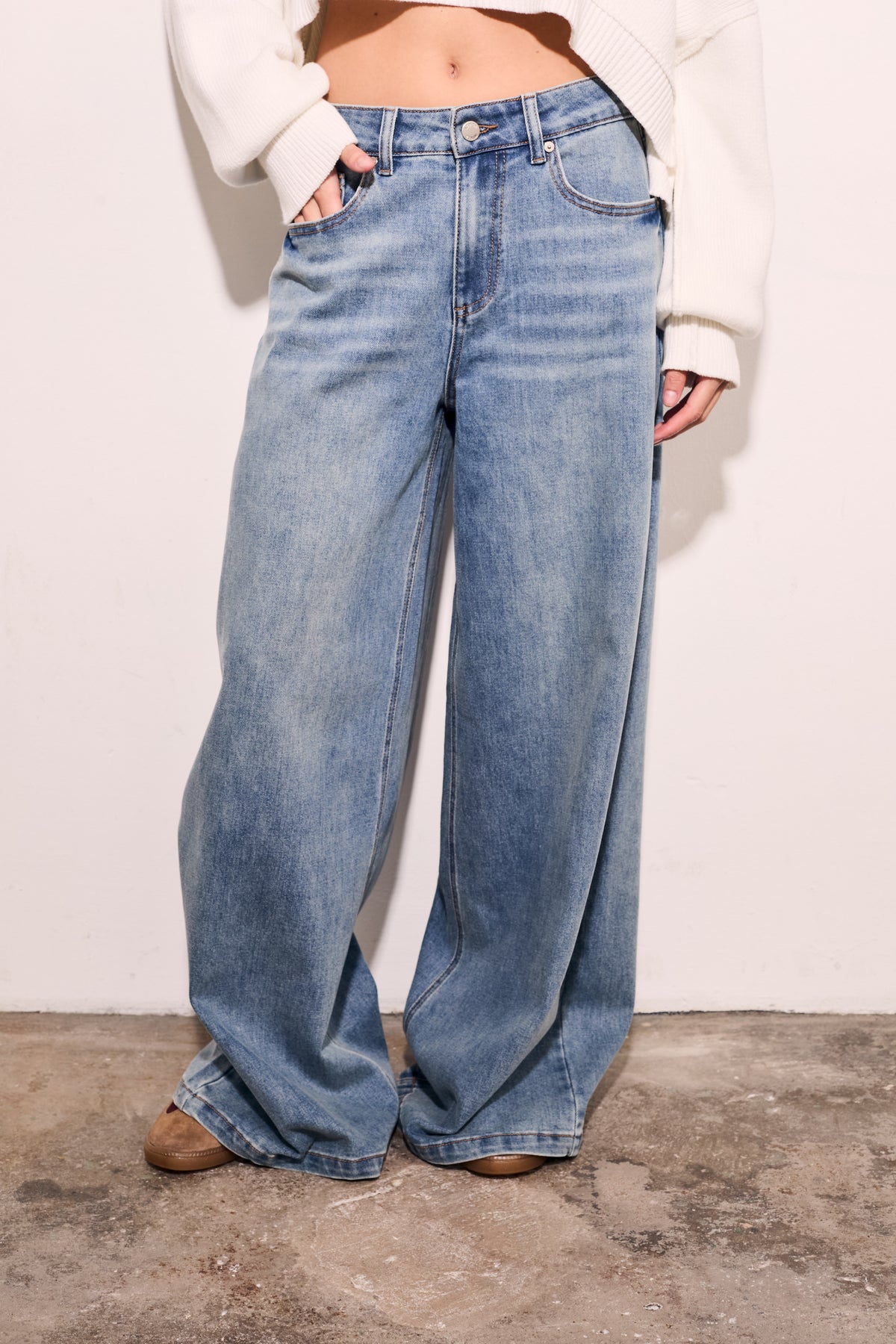 Jeans Perna Longa - Denim