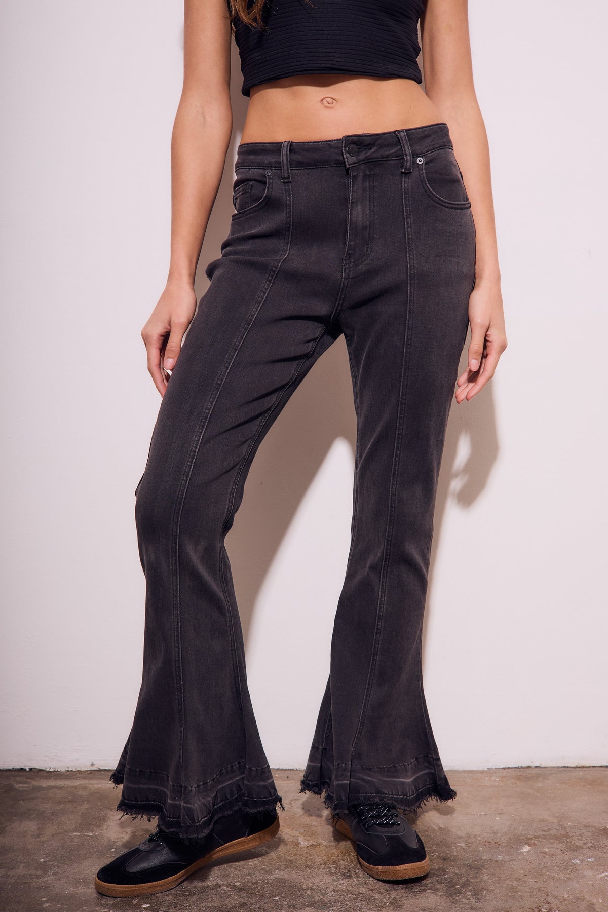 Jeans Flare Preto - Lemon