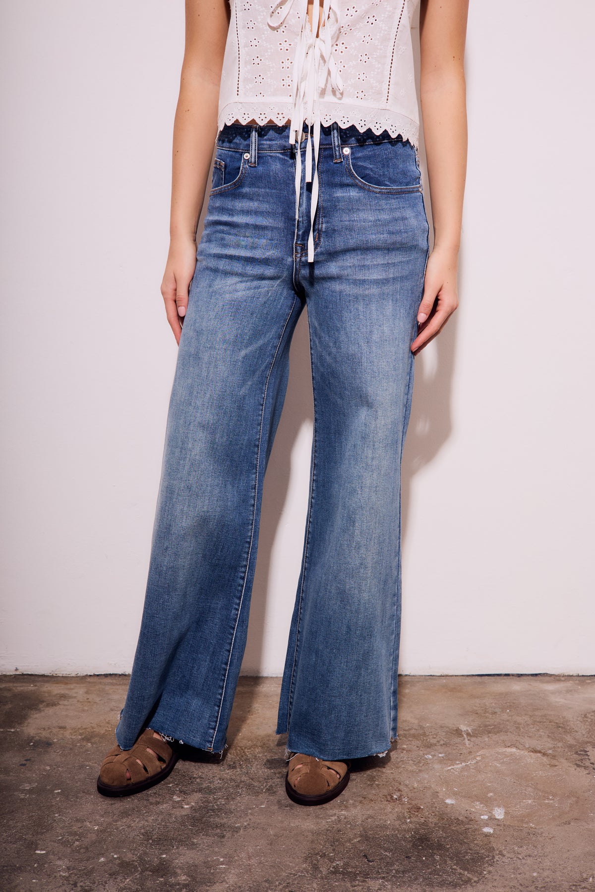 Jeans Flare Perna Longa - Denim