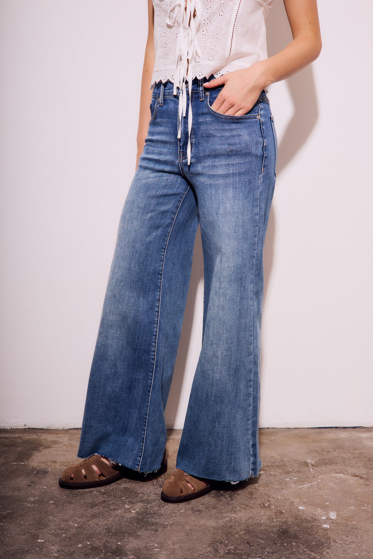 Jeans Flare Perna Longa - Denim