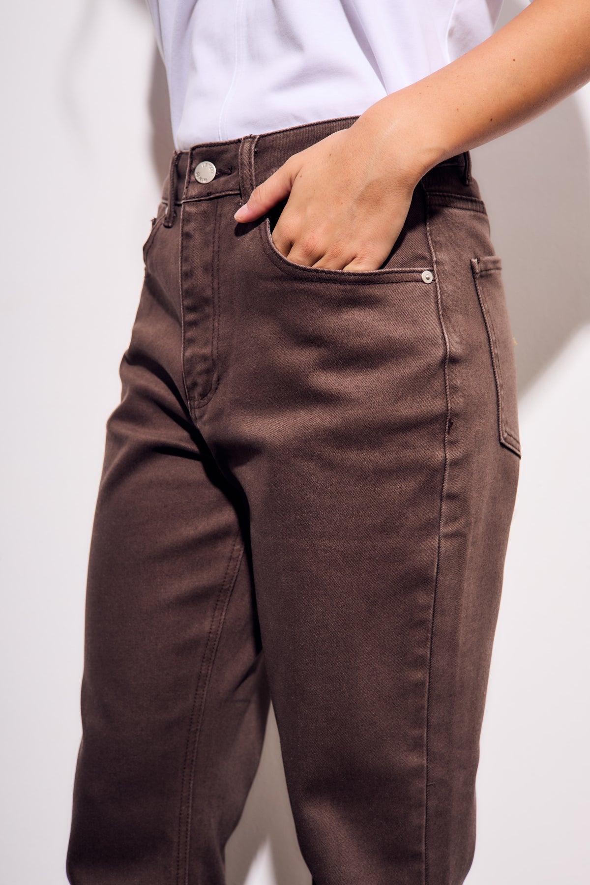 Jeans Flare Marrom - Marrom