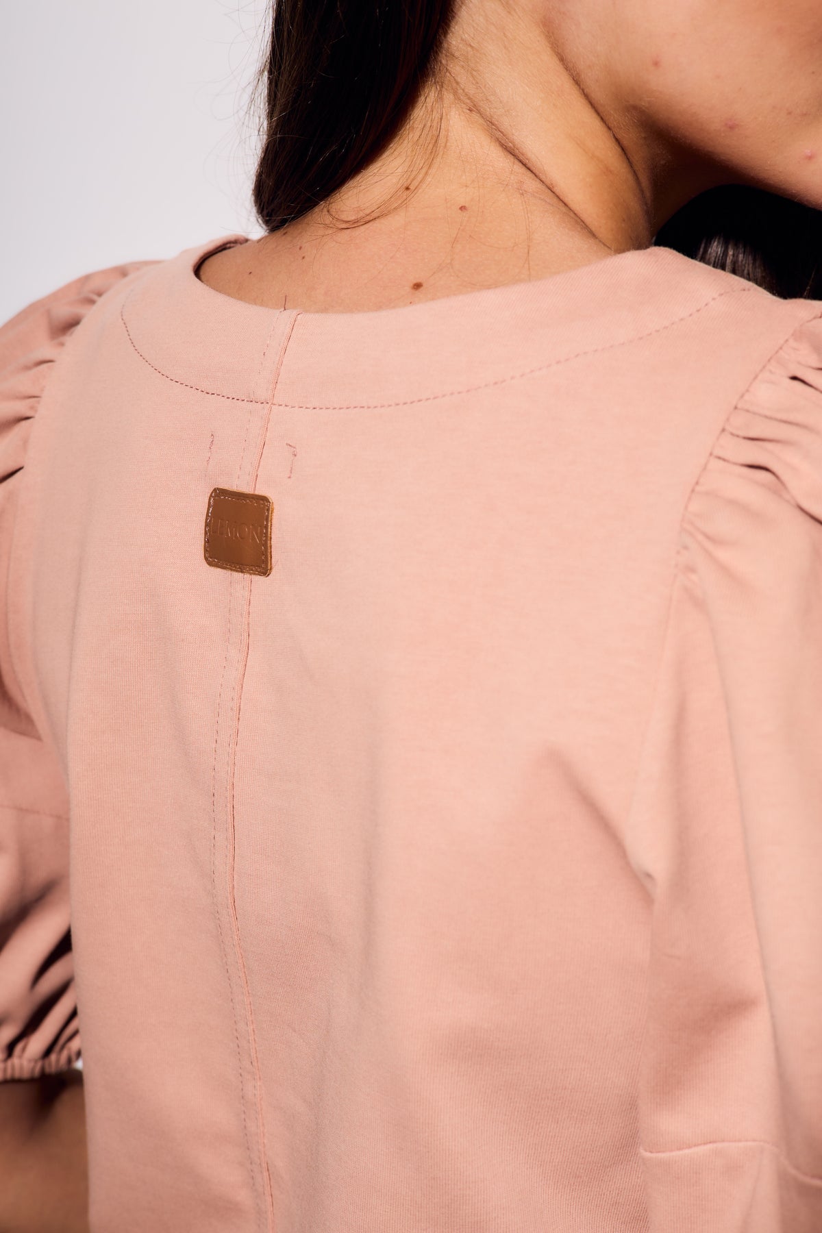 Camiseta Algodão Manga Bufante - Rosa