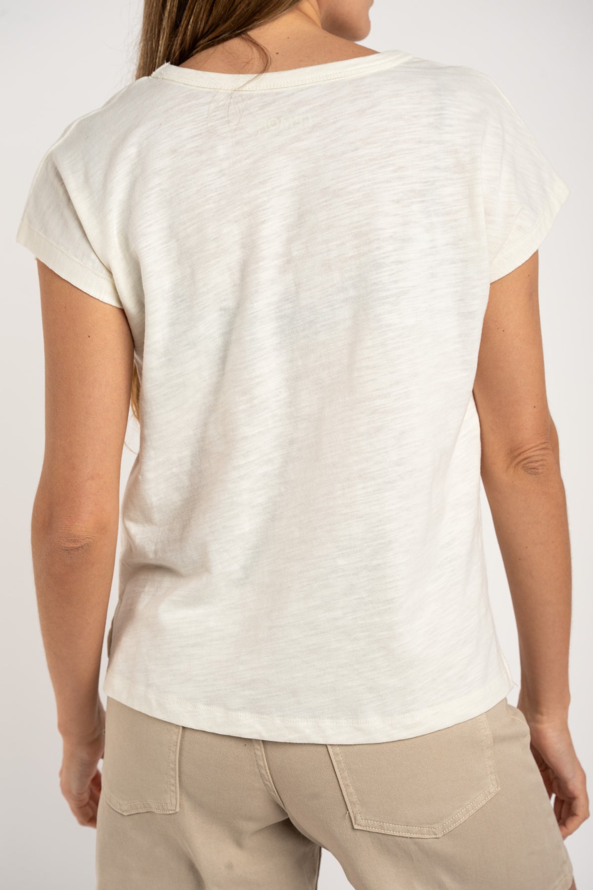 Camiseta Algodão Flamê - Pérola