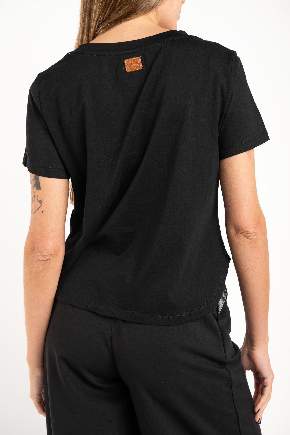 Camiseta Algodão Peinado Preto - Lemon