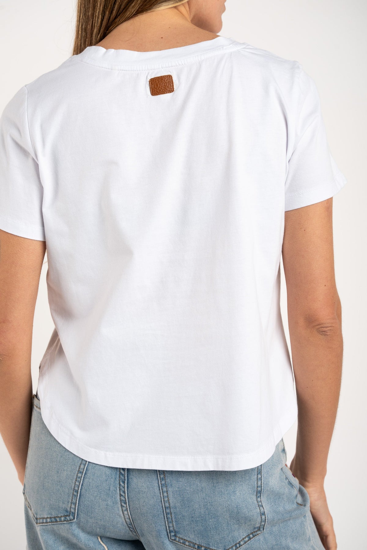 Camiseta Algodão Peinado Branco - Lemon