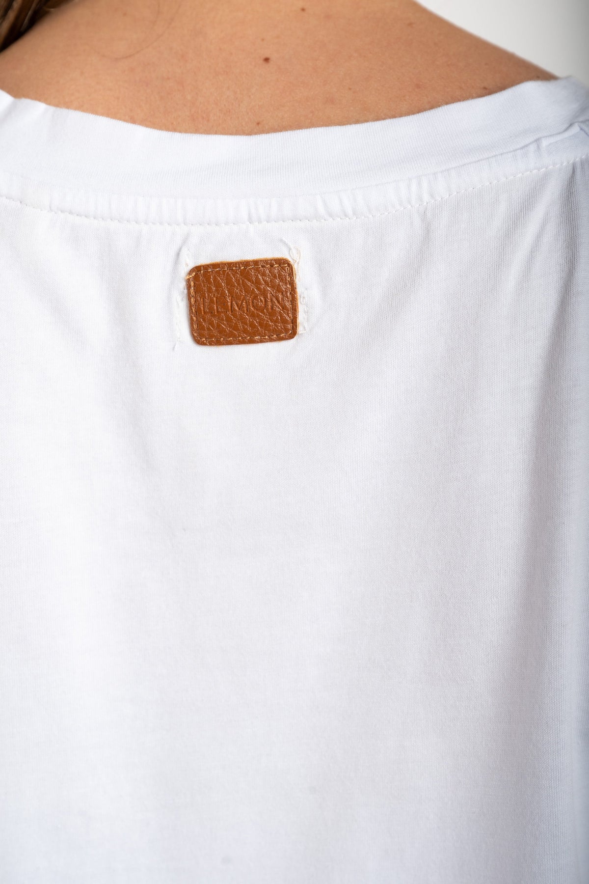 Camiseta Algodão Peinado Branco - Lemon
