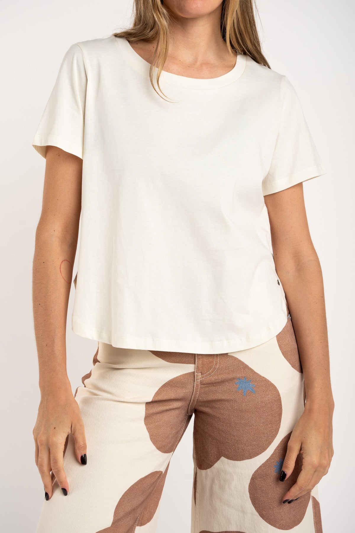 Camiseta Algodão Peinado Pérola - Lemon