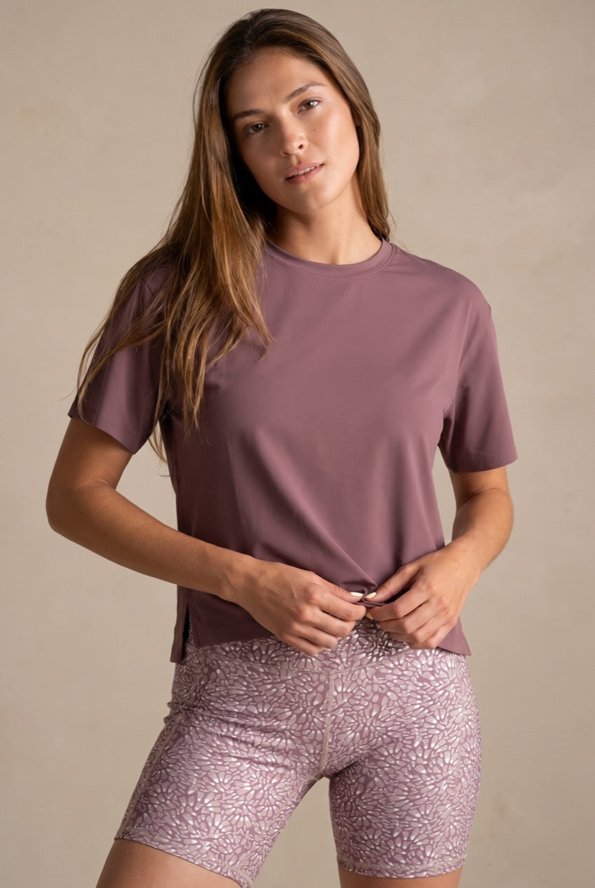 Camiseta Fitness - Malva