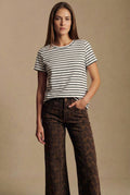 Camiseta Algodão Listrada - Pérola