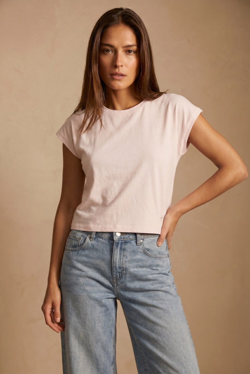 Camiseta Algodão - Rosa