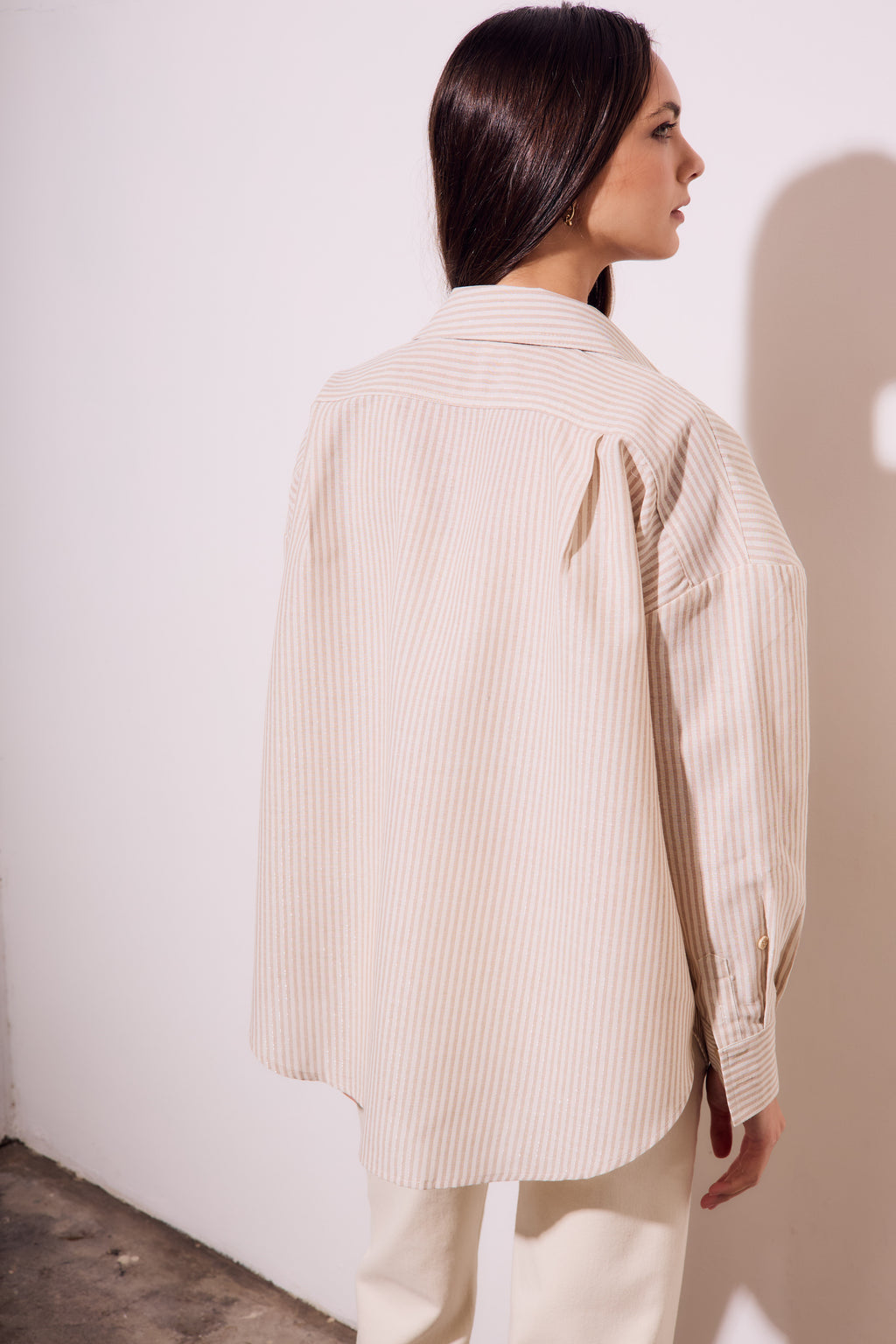 Camisa Listras - Areia