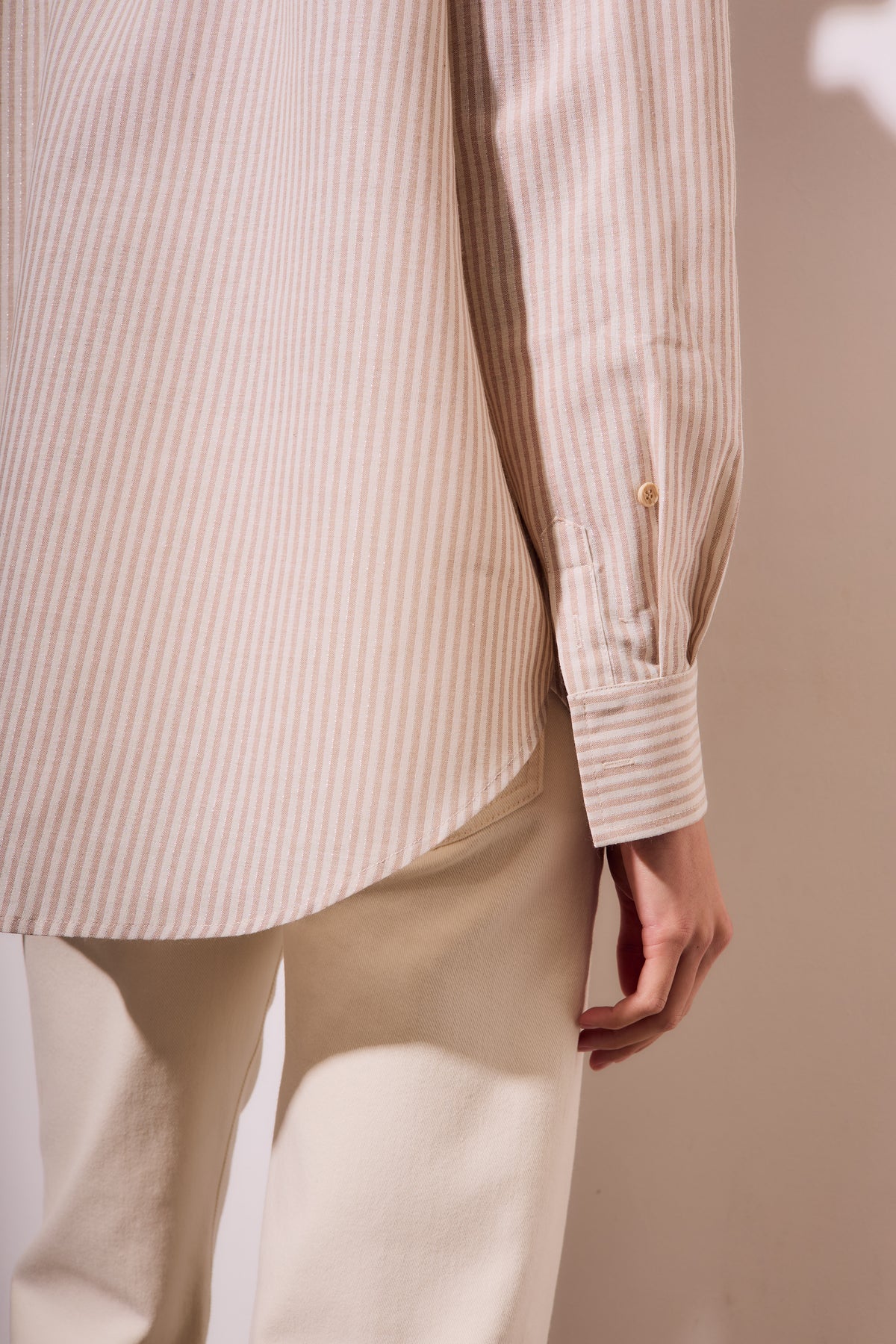 Camisa Listras - Areia