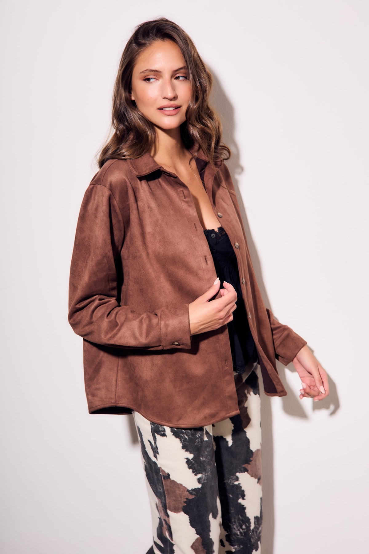 Camisa Camurça Couro Vegano