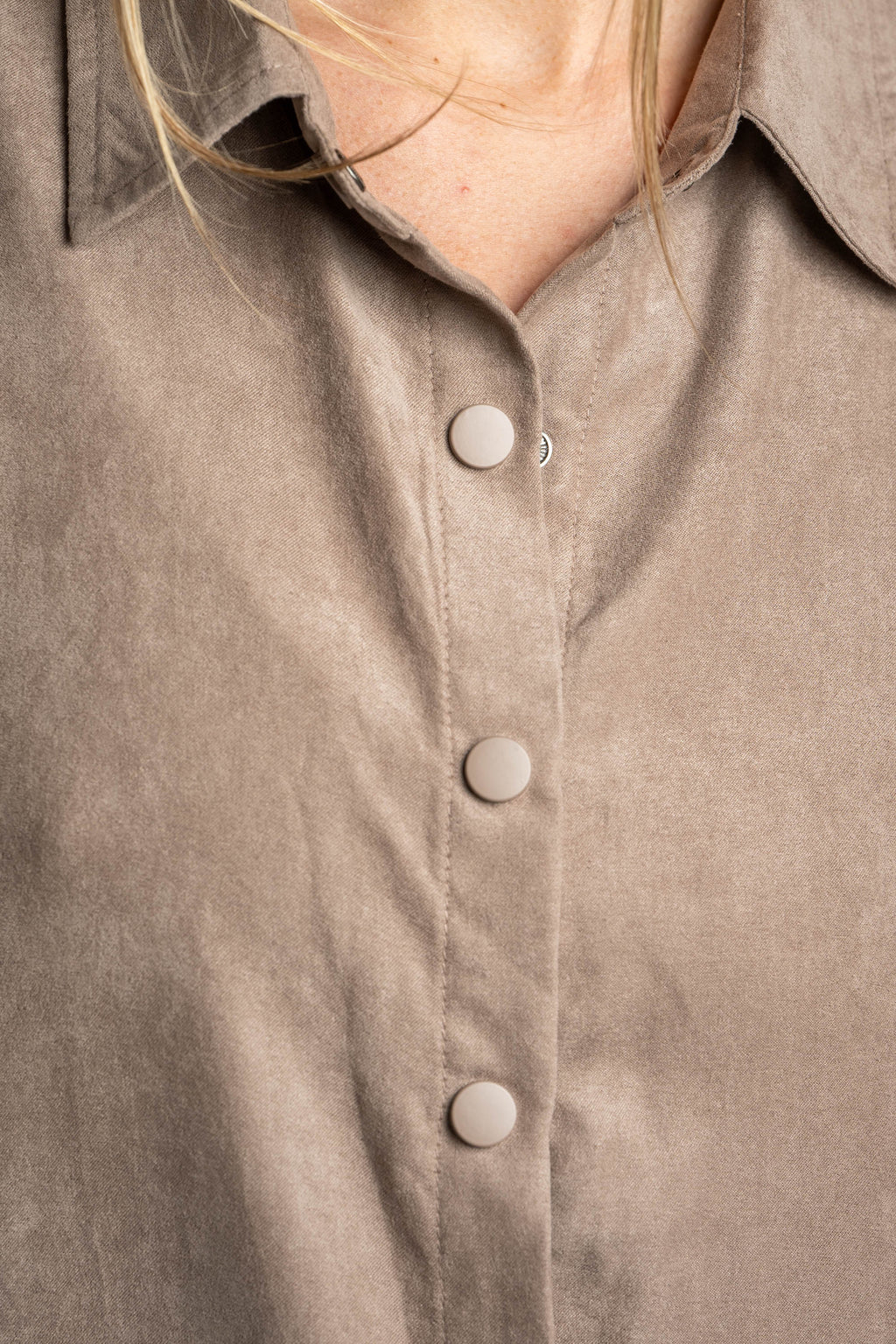 Camisa Camurça Vegana - Mocha