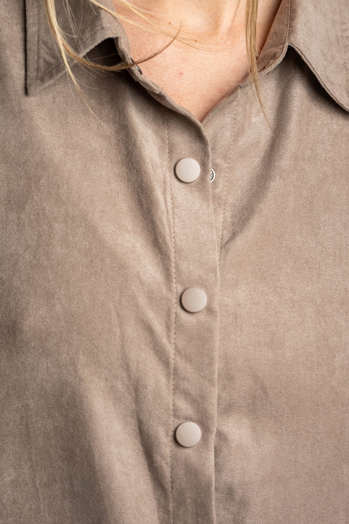 Camisa Camurça Vegana - Mocha