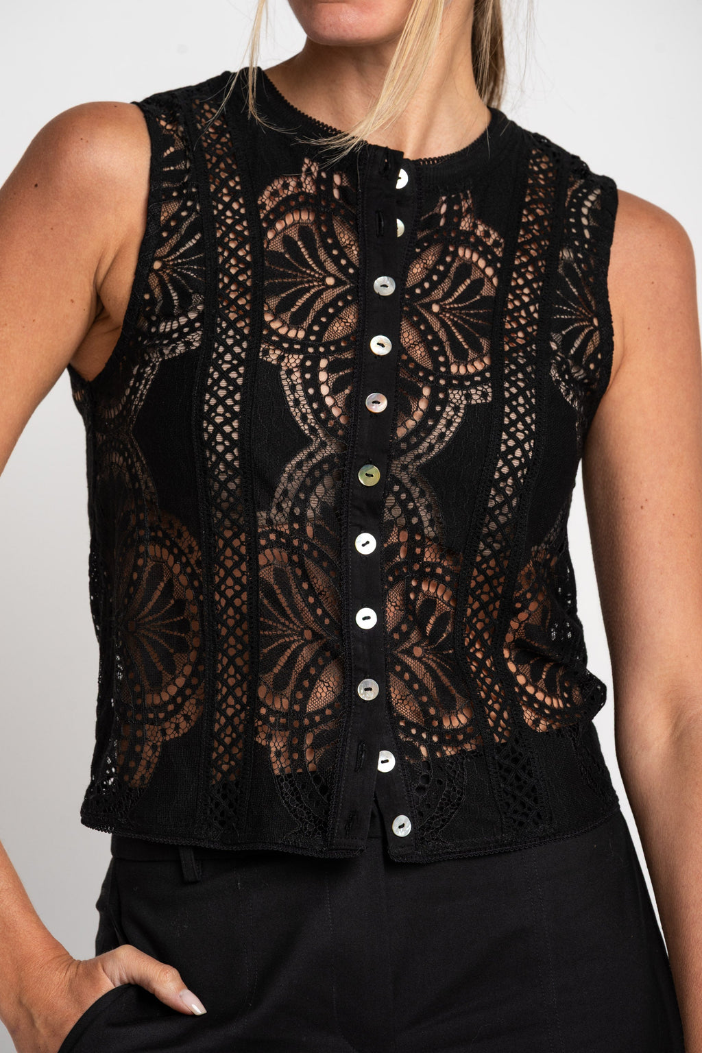 Blusa Renda - Preto