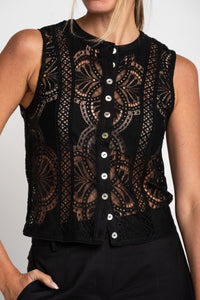Blusa Renda - Preto