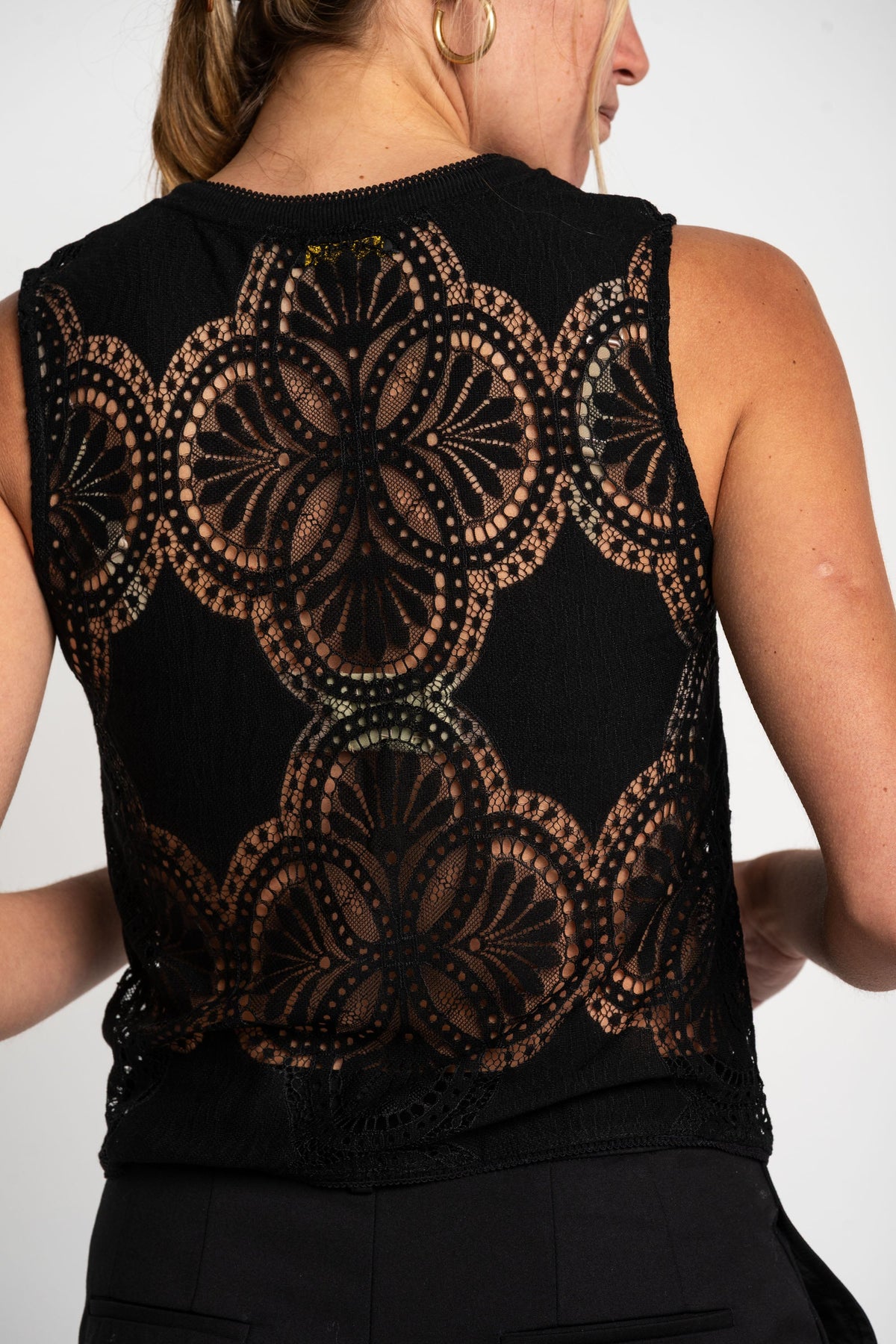 Blusa Renda - Preto