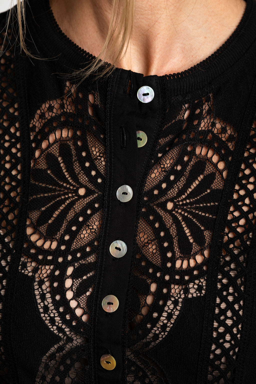 Blusa Renda - Preto