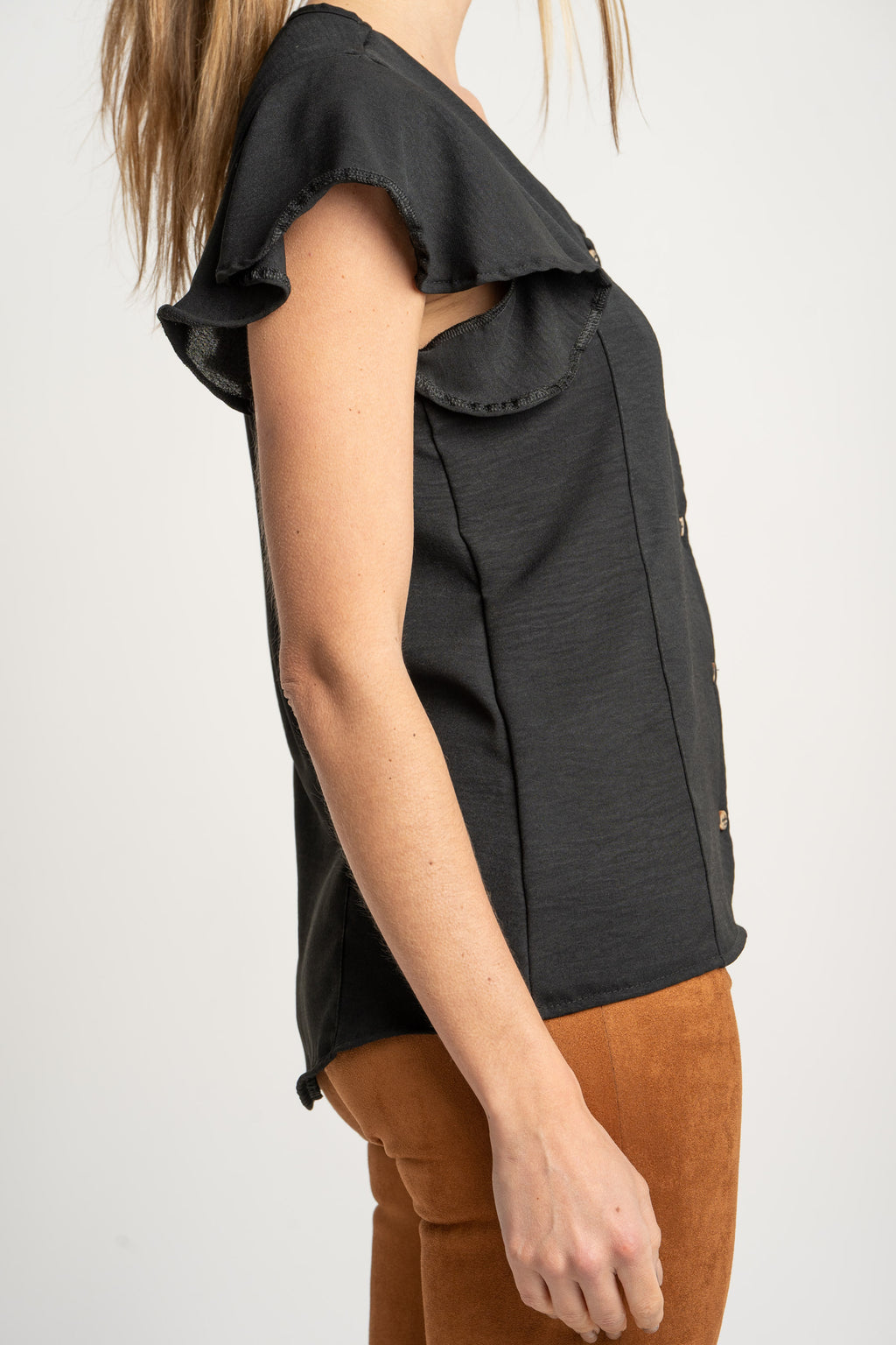Blusa Decote V - Preto