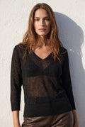Suéter Lurex - Preto