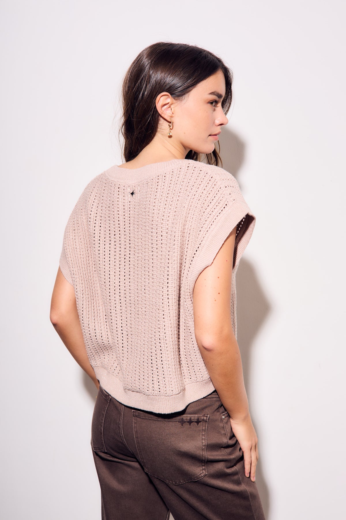 Colete Lurex - Rosa