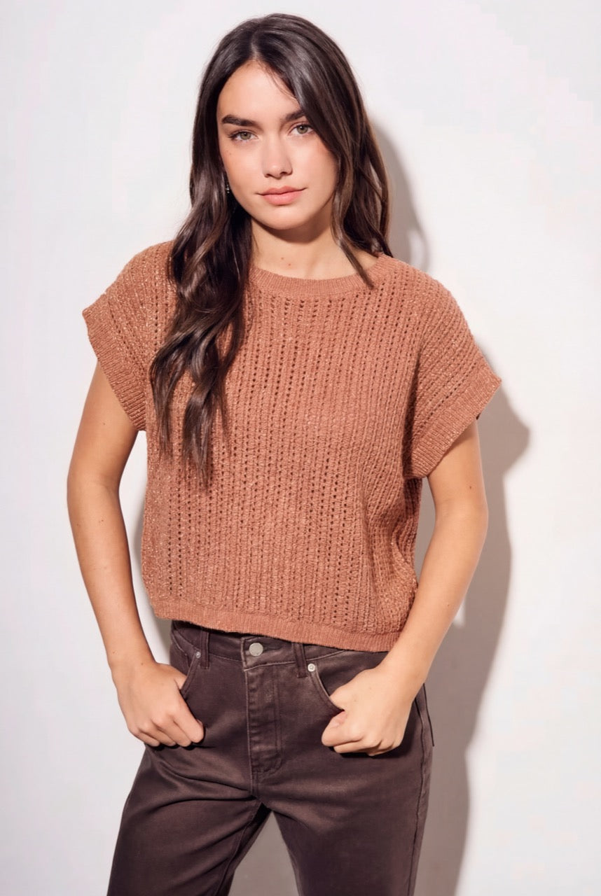 Colete Lurex - Mocha