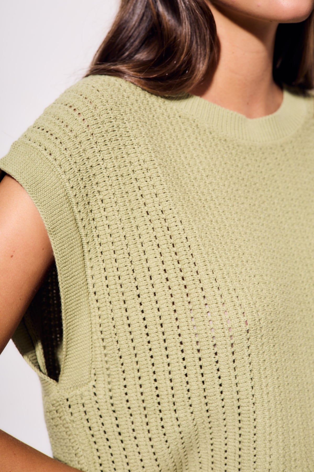 Colete Lurex - Pistache