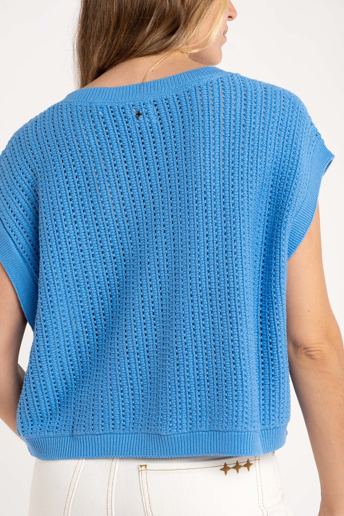 Colete Lurex - Azul
