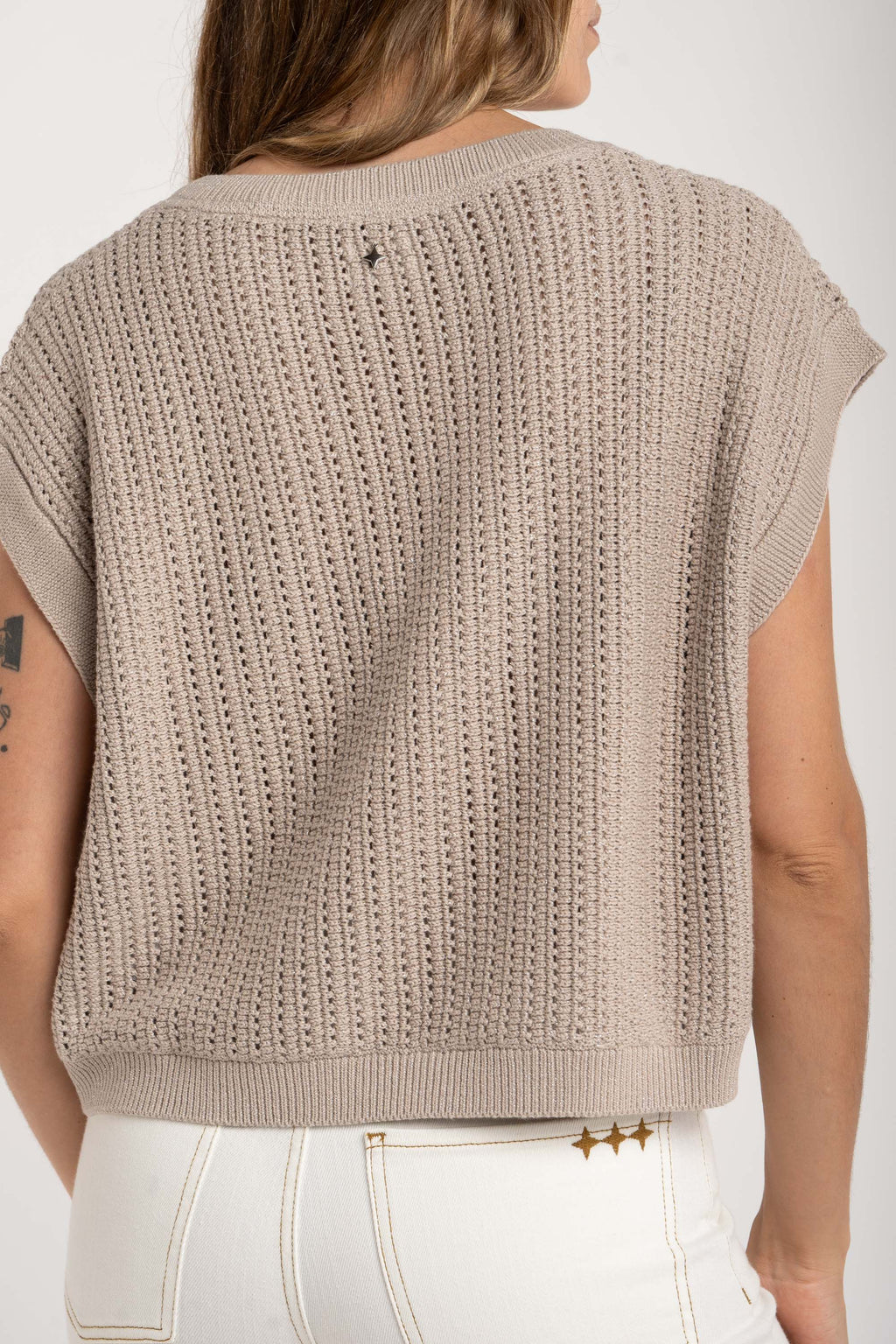 Colete Lurex - Cinza