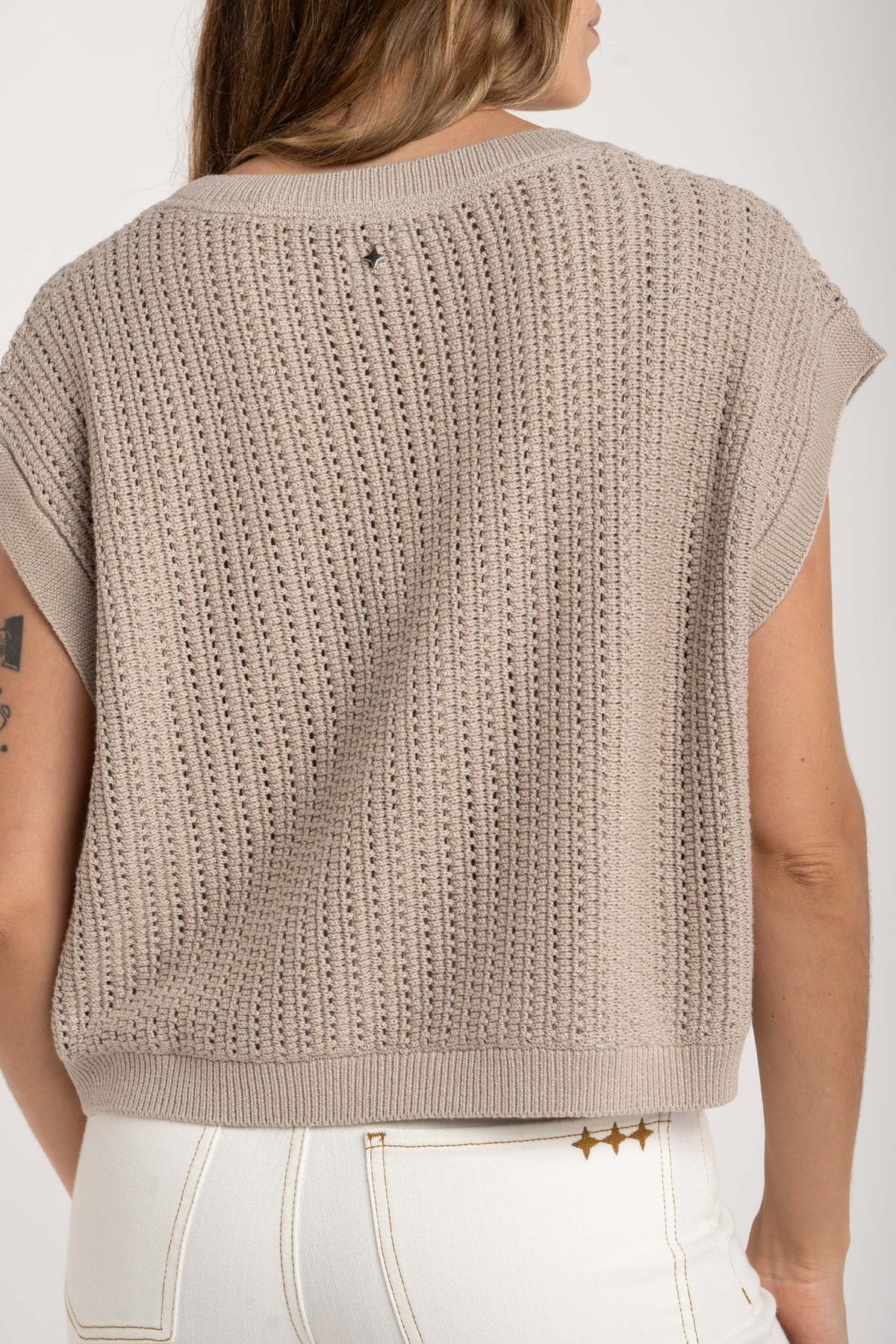 Colete Lurex - Cinza