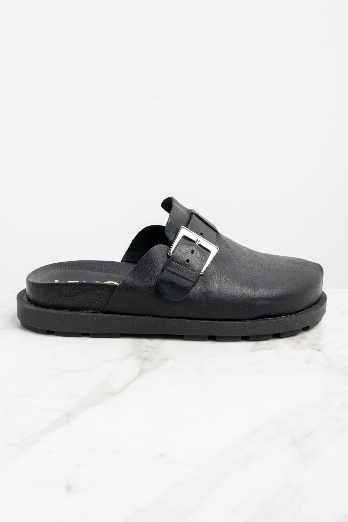 Tamanco Couro - Preto