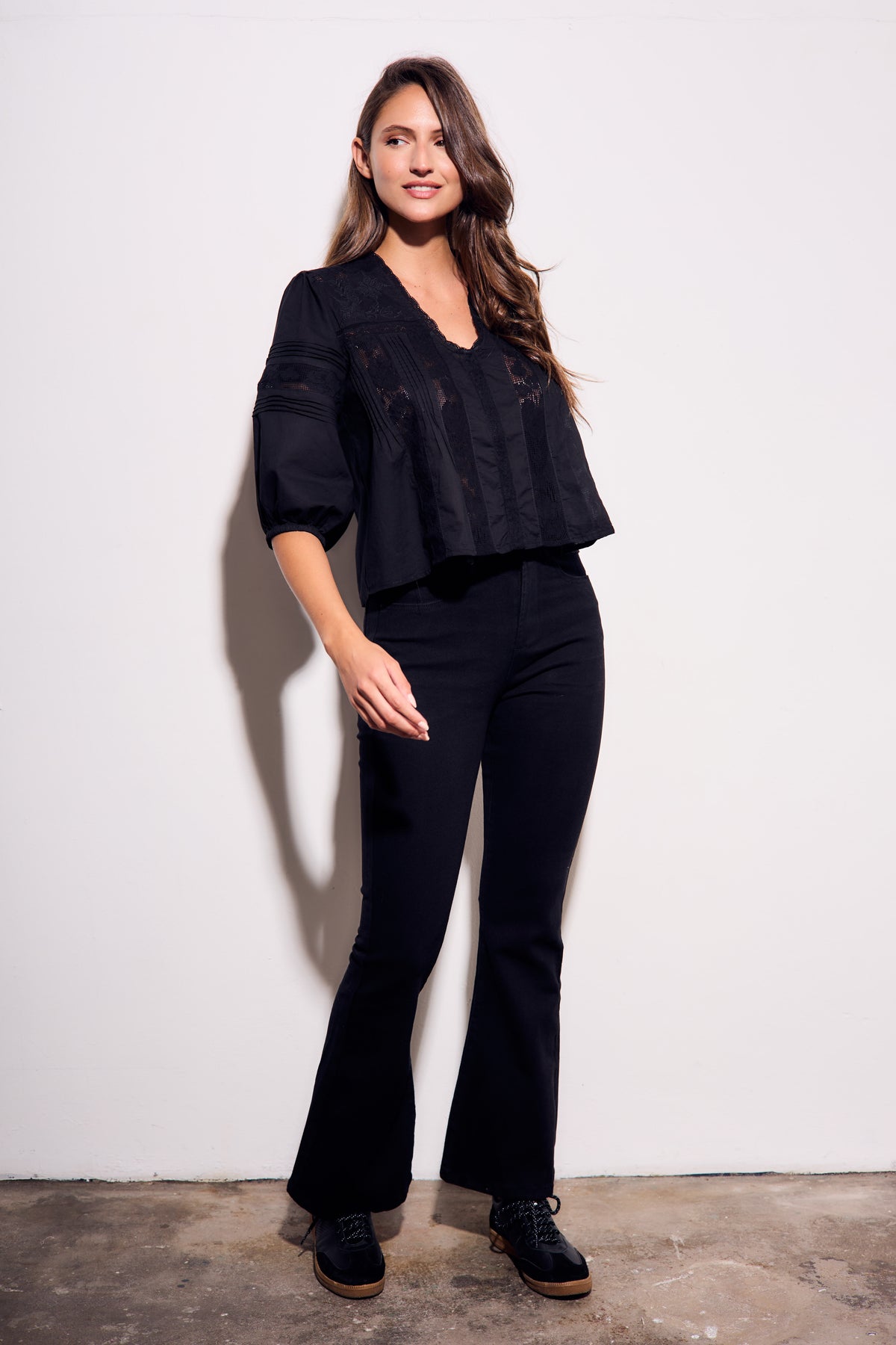 Jeans Flare - Preto