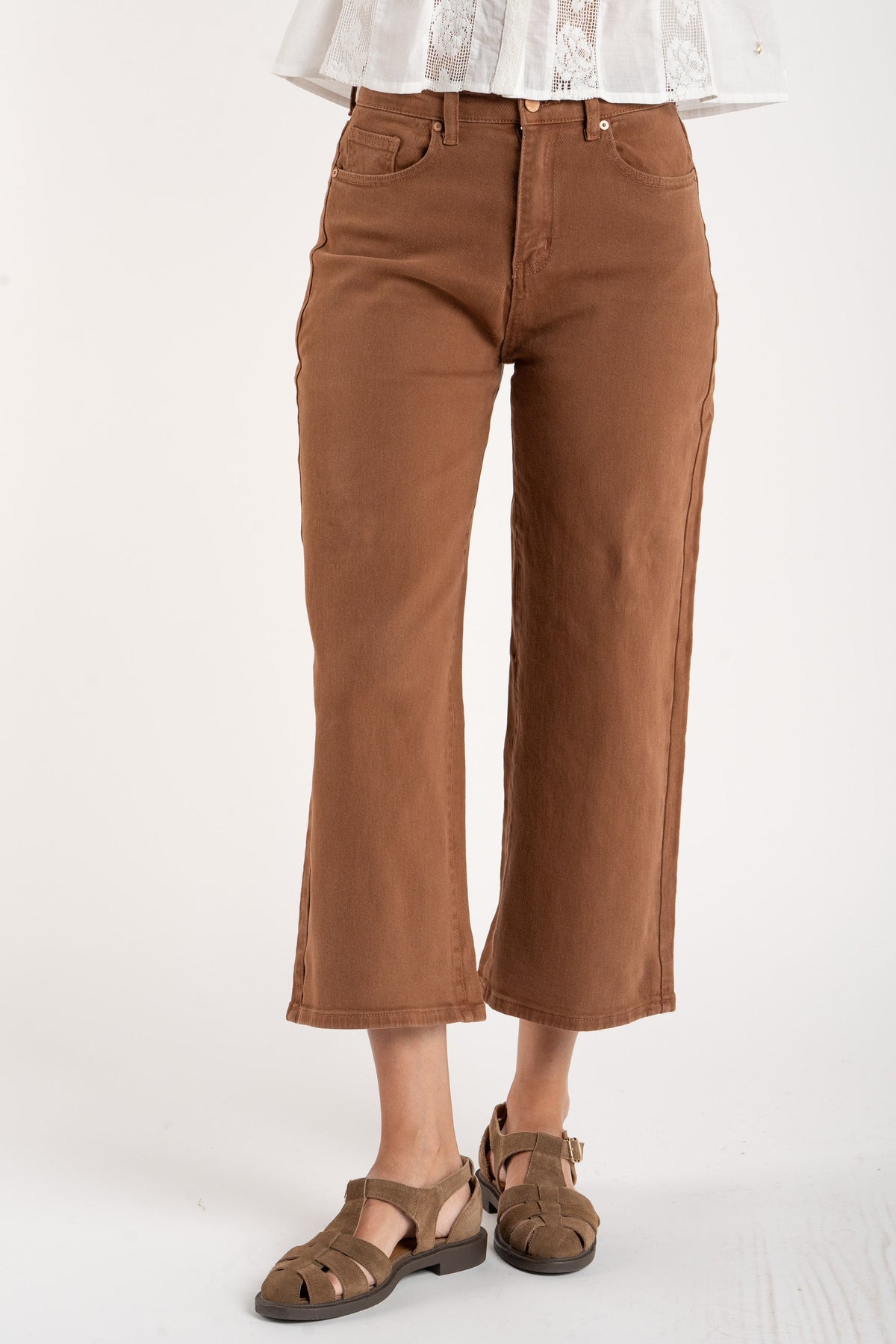 Jeans Reto Lavado - Chocolate
