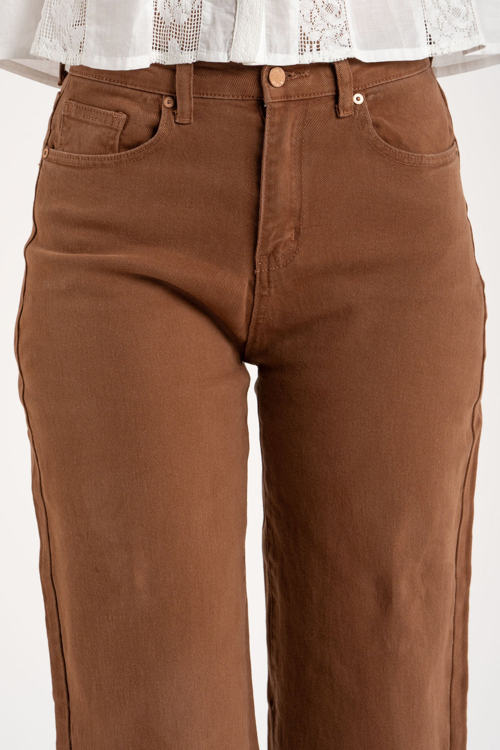 Jeans Reto Lavado - Chocolate