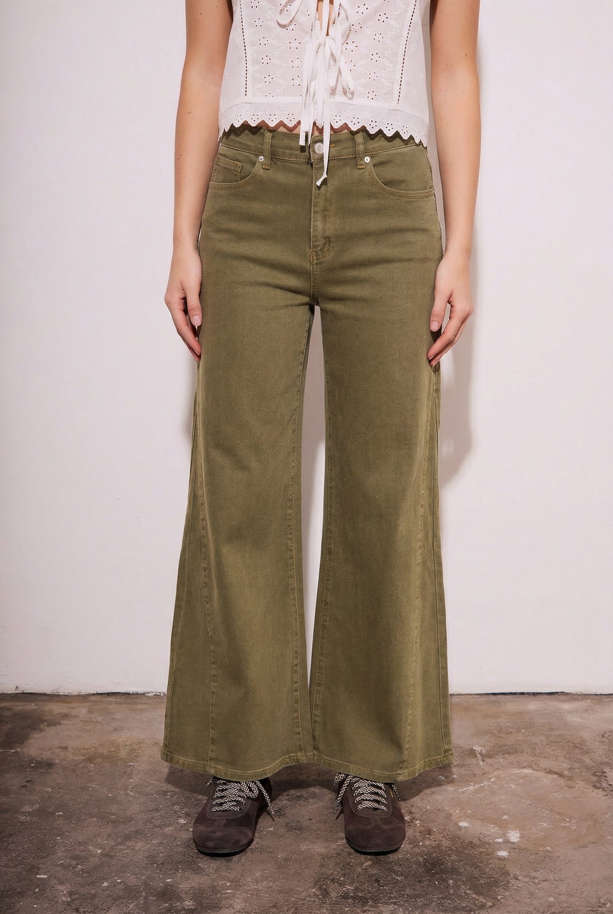 Jeans Flare - Oliva