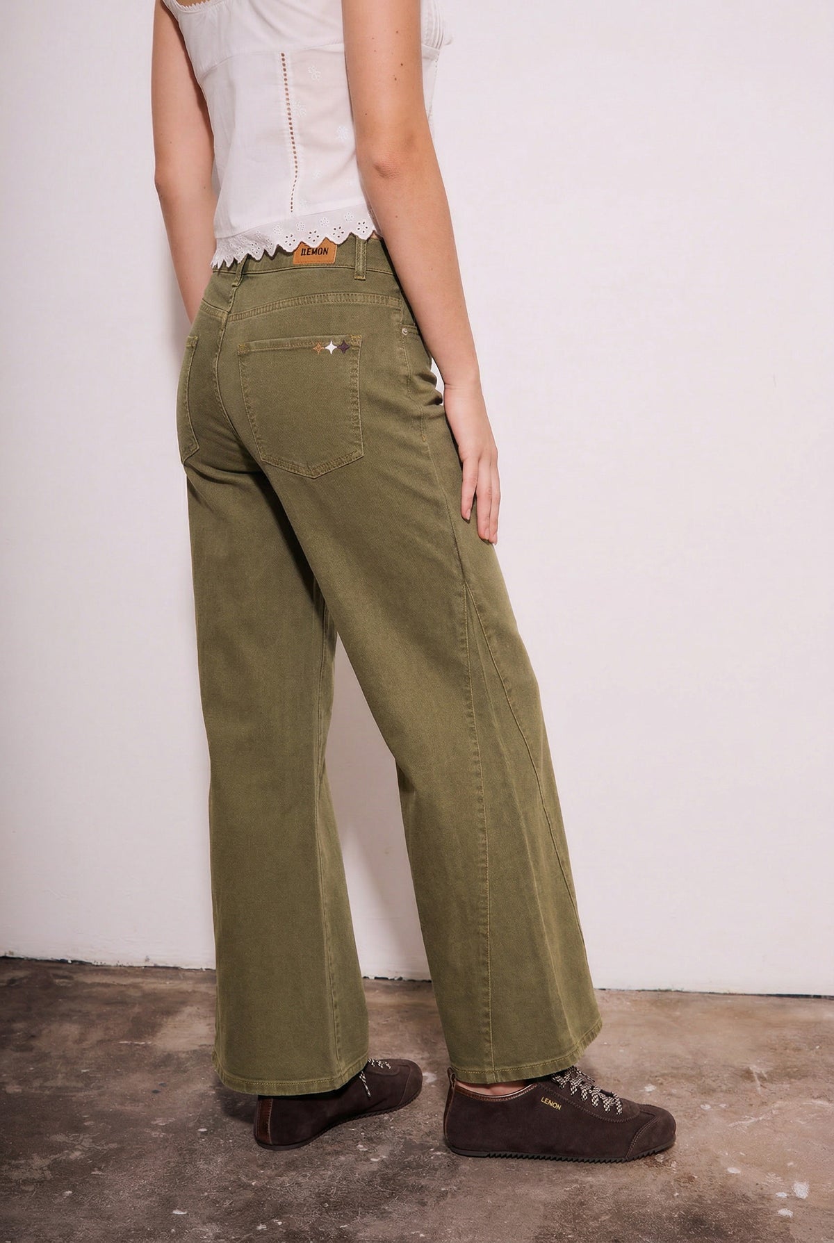 Jeans Flare - Oliva