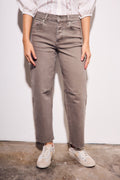 Jeans Baggy Barrel Lavado - Oliva