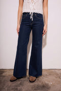 Jeans Flared Wide Leg Denim - Lemon