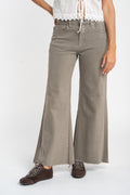 Jeans Flare Wide Leg - Topo