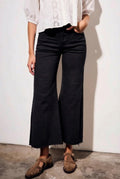 Jeans Flared Wide Leg Preto - Lemon