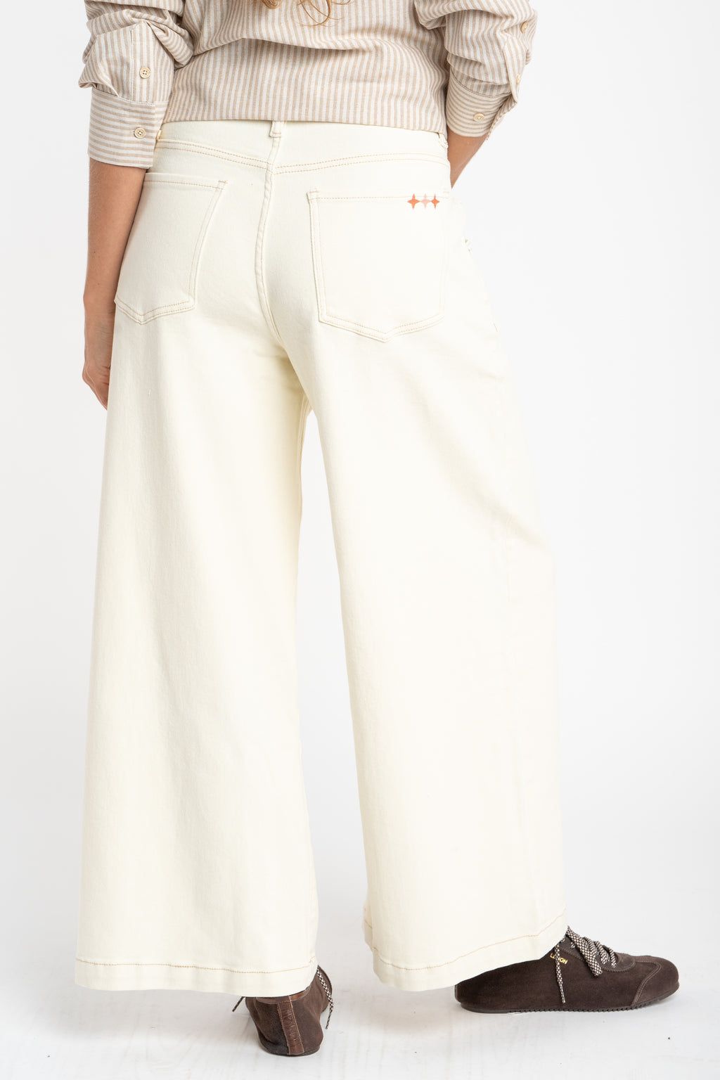 Jeans Lemon Mama Perna Longa - Pérola