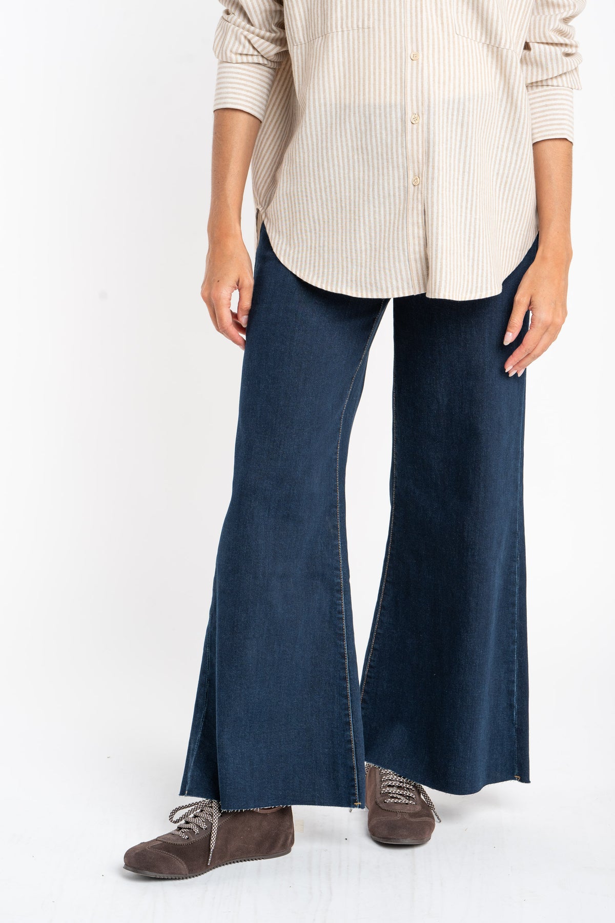 Jeans Lemon Mama Flare Perna Longa - Denim
