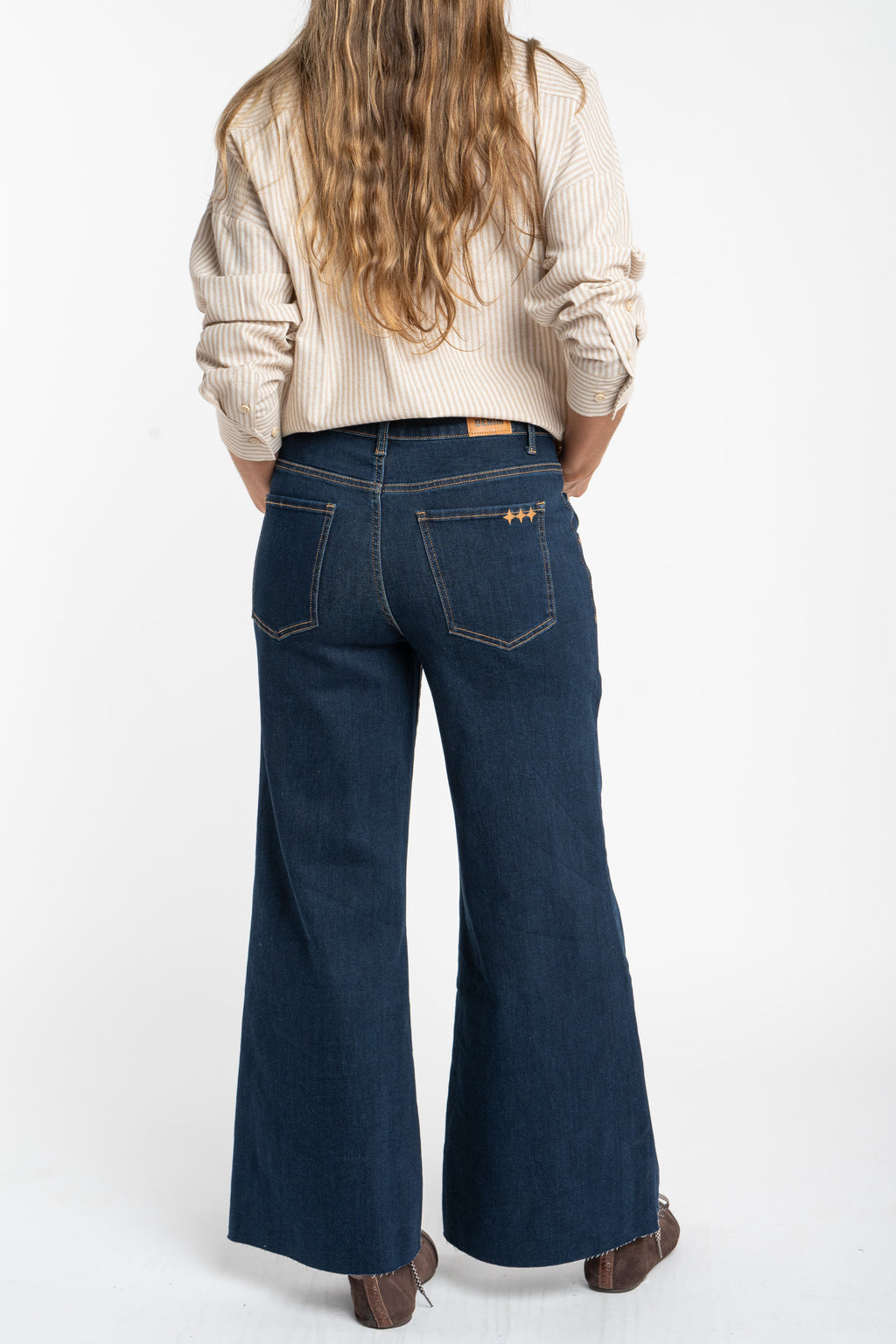 Jeans Lemon Mama Flare Perna Longa - Denim